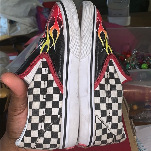 SOLD Vans flames size 9.5 toddler SOLD - Picture 5 of 8
